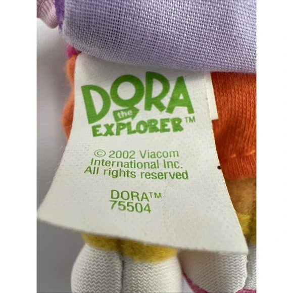 2002 Gund Dora the Explorer 6" Stuffed Animal Plush New With Tags NOS Vintage - Picture 10 of 13
